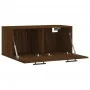 Armario de pared madera ingeniería marrón roble 80x36,5x35 cm de , Taquillas y armarios de almacenamiento - Ref: Foro24-83010...