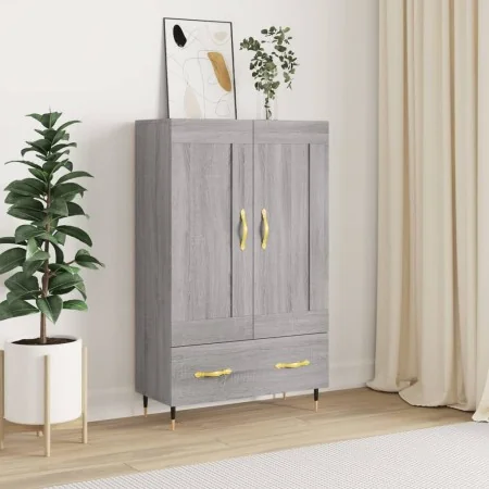Aparador alto madera de ingeniería gris Sonoma 69,5x31x115 cm de , Aparadores - Ref: Foro24-830306, Precio: 70,29 €, Descuent...