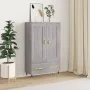 Aparador alto madera de ingeniería gris Sonoma 69,5x31x115 cm de , Aparadores - Ref: Foro24-830306, Precio: 70,29 €, Descuent...