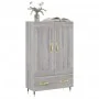 Aparador alto madera de ingeniería gris Sonoma 69,5x31x115 cm de , Aparadores - Ref: Foro24-830306, Precio: 70,29 €, Descuent...