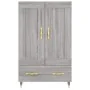 Aparador alto madera de ingeniería gris Sonoma 69,5x31x115 cm de , Aparadores - Ref: Foro24-830306, Precio: 70,29 €, Descuent...