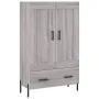 Aparador alto madera de ingeniería gris Sonoma 69,5x31x115 cm de , Aparadores - Ref: Foro24-830338, Precio: 78,38 €, Descuent...
