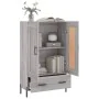 Aparador alto madera de ingeniería gris Sonoma 69,5x31x115 cm de , Aparadores - Ref: Foro24-830338, Precio: 78,38 €, Descuent...