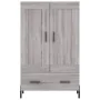 Aparador alto madera de ingeniería gris Sonoma 69,5x31x115 cm de , Aparadores - Ref: Foro24-830338, Precio: 78,38 €, Descuent...