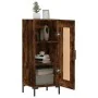 Aparador madera de ingeniería roble ahumado 34,5x34x90 cm de , Aparadores - Ref: Foro24-830449, Precio: 63,13 €, Descuento: %