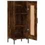Aparador madera de ingeniería roble ahumado 34,5x34x90 cm de , Aparadores - Ref: Foro24-830449, Precio: 63,13 €, Descuento: %