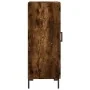 Aparador madera de ingeniería roble ahumado 34,5x34x90 cm de , Aparadores - Ref: Foro24-830449, Precio: 63,13 €, Descuento: %