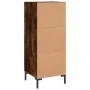 Aparador madera de ingeniería roble ahumado 34,5x34x90 cm de , Aparadores - Ref: Foro24-830449, Precio: 63,13 €, Descuento: %