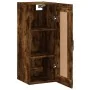 Armario de pared madera ingeniería roble ahumado 34,5x34x90 cm de , Aparadores - Ref: Foro24-830505, Precio: 48,24 €, Descuen...