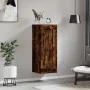 Armario de pared madera ingeniería roble ahumado 34,5x34x90 cm de , Aparadores - Ref: Foro24-830513, Precio: 51,72 €, Descuen...