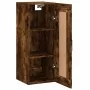 Armario de pared madera ingeniería roble ahumado 34,5x34x90 cm de , Aparadores - Ref: Foro24-830513, Precio: 51,72 €, Descuen...