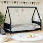 Estructura de cama para niños madera de pino negro 90x190 cm by , Cribs and beds for children - Ref: Foro24-834509, Price: 14...