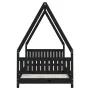 Estructura de cama para niños madera de pino negro 90x190 cm by , Cribs and beds for children - Ref: Foro24-834509, Price: 14...