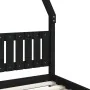 Estructura de cama para niños madera de pino negro 90x190 cm by , Cribs and beds for children - Ref: Foro24-834509, Price: 14...