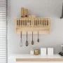 Armario pared ganchos madera contrachapada 80x24x35,5 cm de , Armarios roperos - Ref: Foro24-352132, Precio: 69,99 €, Descuen...