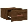 Mesitas de noche de pared 2 uds color roble marrón 35x35x20 cm von , Schließfächer und Lagerschränke - Ref: Foro24-829787, Pr...