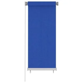 Persiana enrollable de jardín HDPE azul 60x140 cm by , Blinds and blinds - Ref: Foro24-312835, Price: 25,77 €, Discount: %