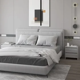 Mesita noche 2 uds madera ingeniería gris Sonoma 45x34,5x44,5cm by , Nightstands - Ref: Foro24-813041, Price: 78,88 €, Discou...