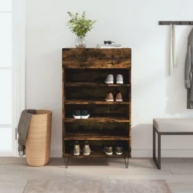Zapatero madera de ingeniería roble ahumado 60x35x105 cm by , Closets and storage - Ref: Foro24-829609, Price: 72,93 €, Disco...