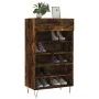 Zapatero madera de ingeniería roble ahumado 60x35x105 cm von , Schränke und Lagerung - Ref: Foro24-829609, Preis: 72,91 €, Ra...