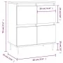 Aparador madera contrachapada marrón roble 60x35x70 cm by , Sideboards - Ref: Foro24-831211, Price: 75,48 €, Discount: %