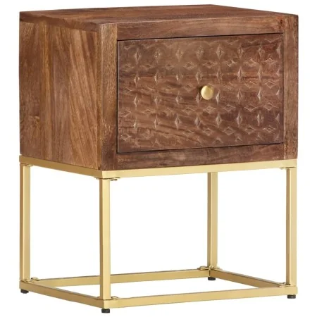 Mesita de noche de madera maciza de mango 40x30x50 cm de , Mesitas de noche - Ref: Foro24-286554, Precio: 128,15 €, Descuento: %