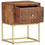 Mesita de noche de madera maciza de mango 40x30x50 cm de , Mesitas de noche - Ref: Foro24-286554, Precio: 128,15 €, Descuento: %