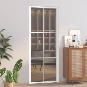 Puerta interior vidrio EGS y aluminio blanco 83x201,5 cm by , Doors for the home - Ref: Foro24-350589, Price: 215,33 €, Disco...
