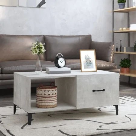 Mesa de centro madera contrachapada gris hormigón 90x50x40 cm by , Coffee table - Ref: Foro24-812667, Price: 65,55 €, Discoun...