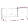 Mesa de centro madera contrachapada gris hormigón 90x50x40 cm by , Coffee table - Ref: Foro24-812667, Price: 65,55 €, Discoun...