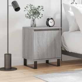 Mesita de noche madera de ingeniería gris Sonoma 40x30x50 cm by , Nightstands - Ref: Foro24-826856, Price: 41,21 €, Discount: %