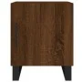 Mesita de noche madera de ingeniería marrón roble 40x40x50 cm de , Mesitas de noche - Ref: Foro24-827626, Precio: 32,80 €, De...