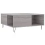 Mesa de centro madera contrachapada gris Sonoma 80x80x36,5 cm de , Mesas de centro - Ref: Foro24-830786, Precio: 59,68 €, Des...