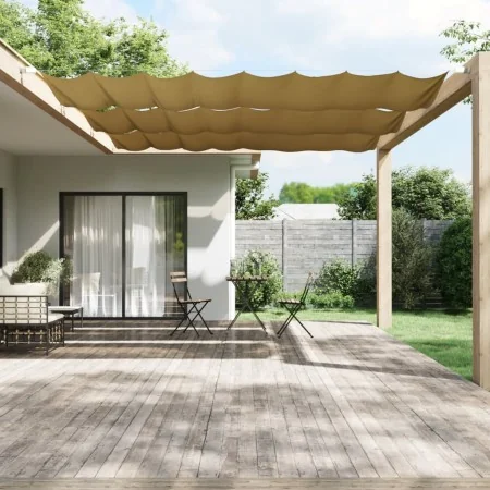 Toldo vertical beige 140x1000 cm tela oxford by , Umbrellas - Ref: Foro24-148267, Price: 46,48 €, Discount: %
