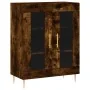 Aparador de madera de ingeniería roble ahumado 69,5x34x90 cm de , Aparadores - Ref: Foro24-827777, Precio: 86,74 €, Descuento: %