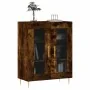 Aparador de madera de ingeniería roble ahumado 69,5x34x90 cm de , Aparadores - Ref: Foro24-827777, Precio: 86,74 €, Descuento: %