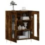 Aparador de madera de ingeniería roble ahumado 69,5x34x90 cm de , Aparadores - Ref: Foro24-827777, Precio: 86,74 €, Descuento: %