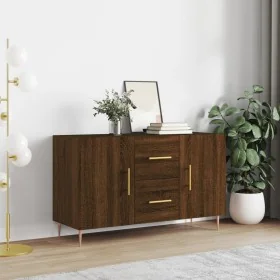 Aparador de madera de ingeniería roble marrón 100x36x60 cm de , Aparadores - Ref: Foro24-828163, Precio: 93,61 €, Descuento: %