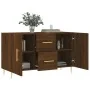 Aparador de madera de ingeniería roble marrón 100x36x60 cm von , Sideboards - Ref: Foro24-828163, Preis: 93,11 €, Rabatt: %