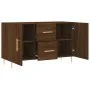 Aparador de madera de ingeniería roble marrón 100x36x60 cm von , Sideboards - Ref: Foro24-828163, Preis: 93,11 €, Rabatt: %