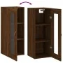 Armario de pared marrón roble 34,5x34x90 cm de , Aparadores - Ref: Foro24-828891, Precio: 42,35 €, Descuento: %