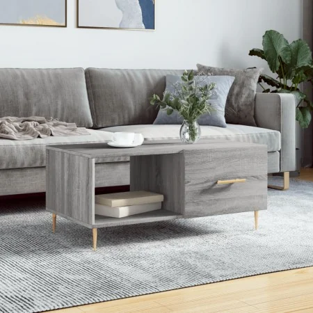 Mesa de centro madera contrachapada gris Sonoma 90x50x40 cm by , Coffee table - Ref: Foro24-829202, Price: 61,86 €, Discount: %