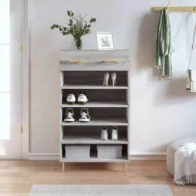 Zapatero madera de ingeniería gris Sonoma 60x35x105 cm by , Closets and storage - Ref: Foro24-829602, Price: 58,00 €, Discoun...