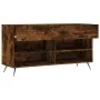 Banco zapatero madera de ingeniería roble ahumado 102x35x55 cm de , Zapateros y organizadores de calzado - Ref: Foro24-829713...