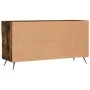 Banco zapatero madera de ingeniería roble ahumado 102x35x55 cm de , Zapateros y organizadores de calzado - Ref: Foro24-829713...