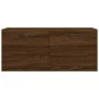 Armario de pared madera ingeniería marrón roble 80x36,5x35 cm by , Lockers and storage cabinets - Ref: Foro24-830075, Price: ...