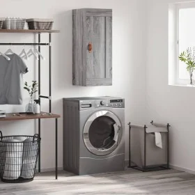 Armario de pared madera de ingeniería gris Sonoma 34,5x34x90 cm by , Sideboards - Ref: Foro24-830482, Price: 48,11 €, Discoun...