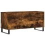Mueble discos madera contrachapada roble ahumado 100x38x48 cm by , CD and DVD storage - Ref: Foro24-831761, Price: 86,16 €, D...