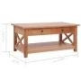 Mesa de centro de madera maciza de caoba 100x55x46 cm by , Coffee table - Ref: Foro24-283838, Price: 226,42 €, Discount: %