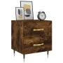 Mesita de noche madera ingeniería roble ahumado 40x35x47,5 cm de , Mesitas de noche - Ref: Foro24-827270, Precio: 45,06 €, De...